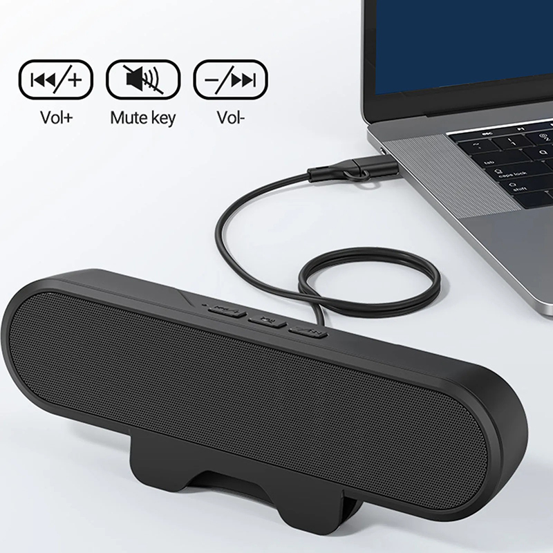 Tippet Line - Mini Soundbar Speaker Clip Portable USB