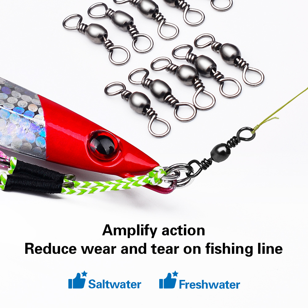 100Pcs Fishing Swivels Connect - огляд і ціна Freshwater Line