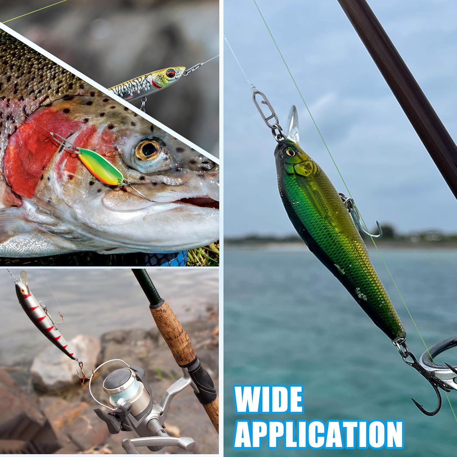 9KM Fishing Snap Kit 110pcs Po - огляд і ціна Freshwater Line